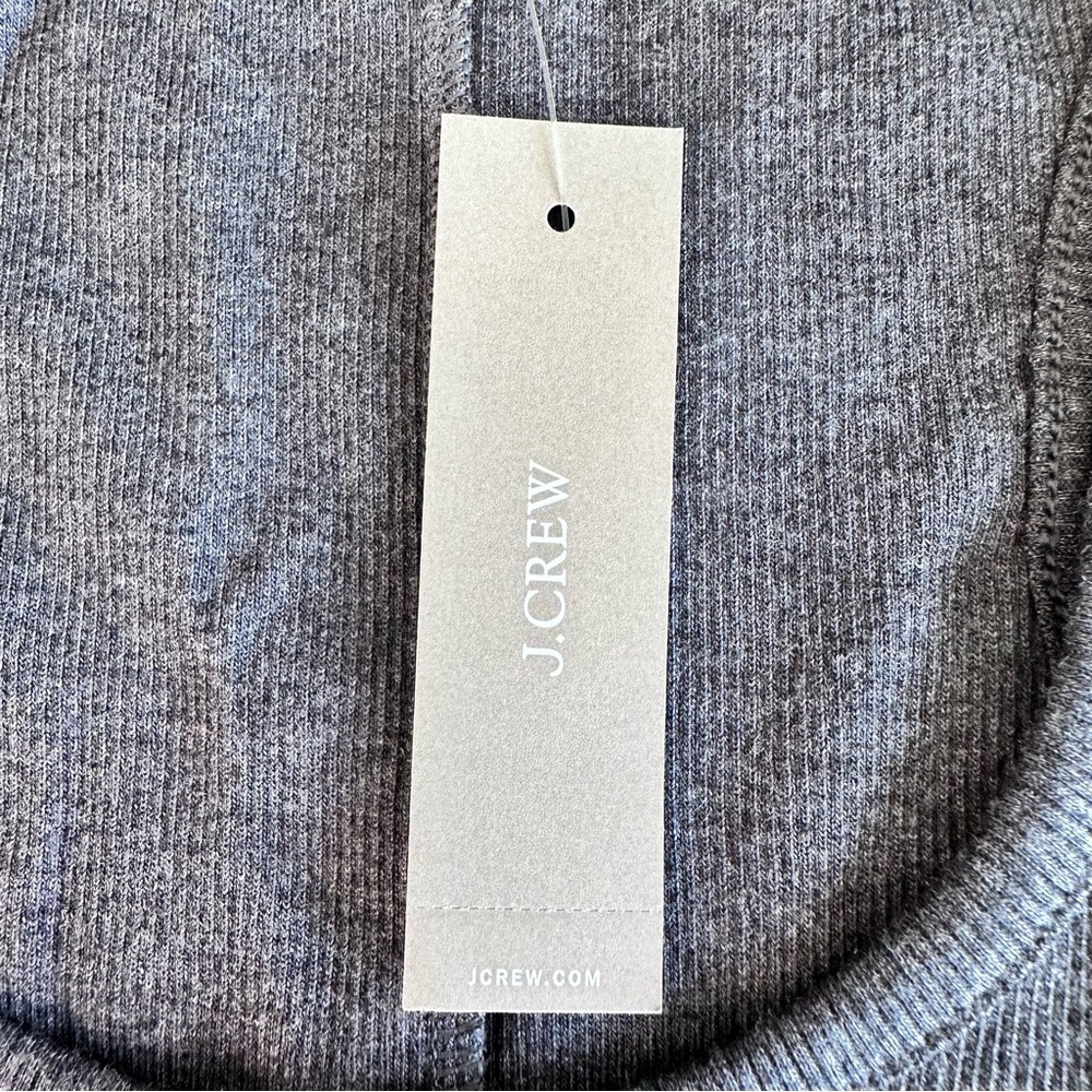 NWT JCrew Women's Gray Tank Top stretchy XS - Picture 3 of 8